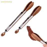 Onemetertop Cooking Tongs, Walnut Wood Tongs, Cooking Tongs, Stainless Steel Non-Slip Walnut Salad T