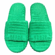BOTTEGA VENETA 葆蝶佳 涼鞋 拖鞋 Resort Sponge Sandals 棉質毛巾布 草綠色 #39