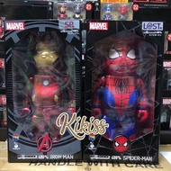 日本🇯🇵bearbrick 一番賞400% Ironman模型/ 400%蜘蛛俠模型 be@rbrick