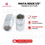 MATA TEKIRO Socket Wrench Socket/ Socket/ 17mm 1/2" DR 12 PT (17 MM)