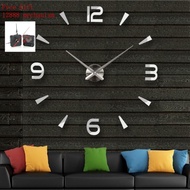 [Meimeier] Creative European Wall Clock Home diy3D Three-Dimensional Decorative Clock Acrylic Digital Mirror Wall Sticker Wall Clock