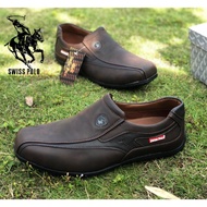 Fabulously Swiss Polo Men’s Formal Loafers Leather Shoes Kasut Lofer Sampan Swiss Polo Casual Comfor