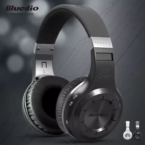 Bluedio HT Wireless Headphones Bluetooth 5.4 HIFI Sound Wired Headset 57mm Loudspeaker Built-in Micr