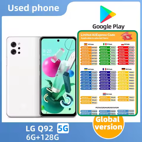 LG Q92 4g/5g SmartPhone Snapdragon 765g 6.7inch LCD Screen 4000mAh 48MP+32MP Camera Google System Us