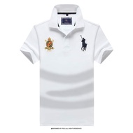 White Polo T-Shirt, Embossed, Crocodile T-Shirt Material, Creating A Sense Of Ventilation
