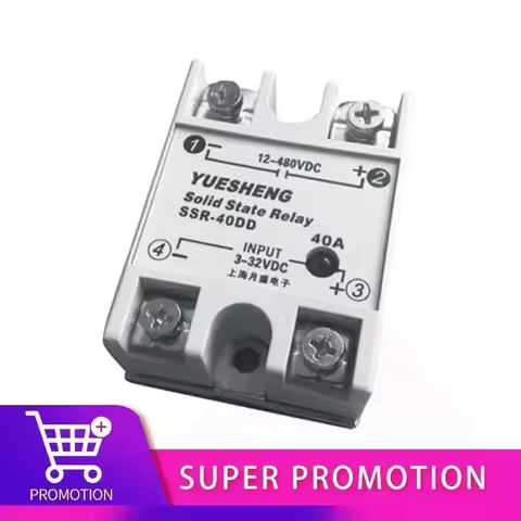 DC Controller DC Solid State Relay SSR-40DD DC Relay 480V 10A 20A 30A 40A 60A 80A Smooth Start of Th