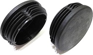 2pcs Pack: 2 3/8 Inch (Approx. 60mm) Round Black Plastic End Cap (for Hole Size from 2 1/8 to 2 9/32