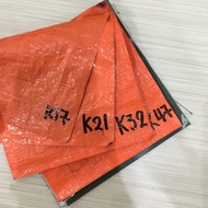 8' x 12/20 (K17) Biru Oren Kanvas Blue Orange PE Canvas