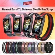 Strap for Huawei Band 7, Stainless Steel Milan Strap, Magnetic Metal Clasp (for huawei smartband, sm