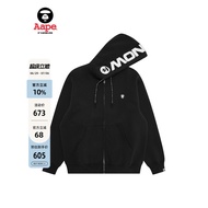 Aape Flagship Store Men's Spring Small Label Badge Zipper Casual Hooded Sweatshirt Jacket C358XXP