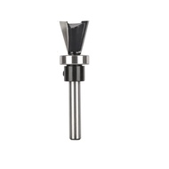 【WOES】6MM Shank Dovetail Bit with Bottom Bearing Router Bit Woodworking Milling