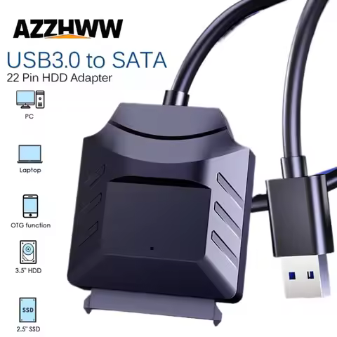 USB 3.0 to SATA Adapter Cable 7+15 Pin SATA to USB 3.0 Hard Drive Converter Cable For Samsung Seagat