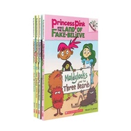 Princess Pink And The Land Of Fake Believe ,4 Books Set