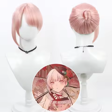 New Type Project Sekai Colorful Stage Akiyama Mizuki Cosplay Wig Pink Synthetic Hair Heat Resistant 