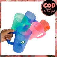 GELAS KOPYOR MUG ES GELAS TRANSPARAN GELAS PLASTIK GELAS ANTI PECAH (SHOPPING NOW)