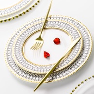 Phnom Penh Ceramic Tableware Set Household European Western Food Plate Steak Plate Rice Bowl Soup Pl