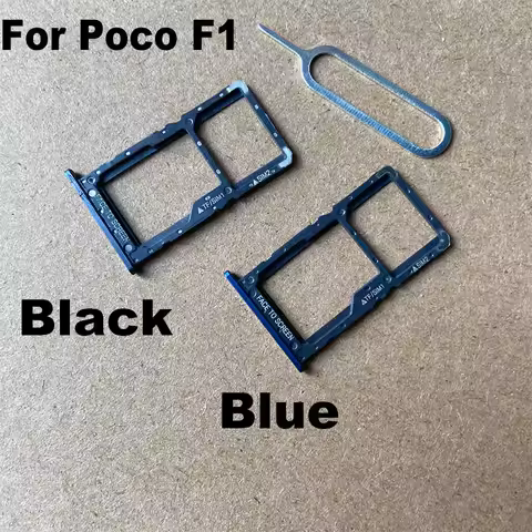 Sim Card Tray For Xiaomi Pocophone Poco F1 Sim Card Holder Slot adapter and Micro SD Card Tray Holde