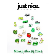 🇲🇾 Just Nice CharmPop 💲💵💰💸 Money Money Come Shoe Pin Button Charm for croc bag & skecher shoes  八方来财