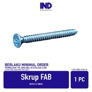 WHOLESALE FAB Screw M10 x 2 inch Bolt Bolt Self Tapping Screw Harden Flat Headphillips F+ AB 10mm x 