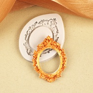 DIY European-Style Mirror Frame with Texture Silicone Mold Home Baking European-Style Mirror Frame S