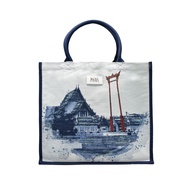 PASAYA Woven Art Bag x SYMBOLIC OF THAILAND - WAT SUTHAT Size M (33x31x15 cm.)