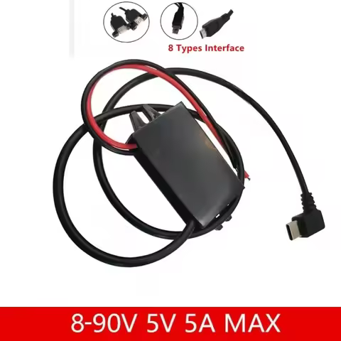 8-90V 12V 24V 48V 60V 72V 90V to 5V 5A 25W DC DC Step Down ConverterType-C USB Micro Buck Power Supp