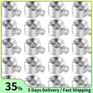 20pcs Crimp Beads for Jewelry Making, Silver Spacer Beads Metal Bead Plug Crimp Pendant for Bracelet