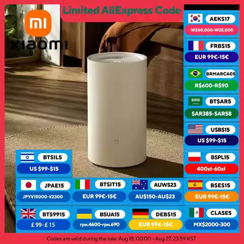 XIAOMI MIJIA Smart Dehumidifier 13L,3 Dehumidification Mode,3L Water Tank,Antibacterial Filter,Chine