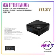 MSI Cubi 5 12M Small Desktop Mini PC - i3-1215U & i5-1235U / Intel Iris XE / 8GB DDR4 / M.2 NVME 512
