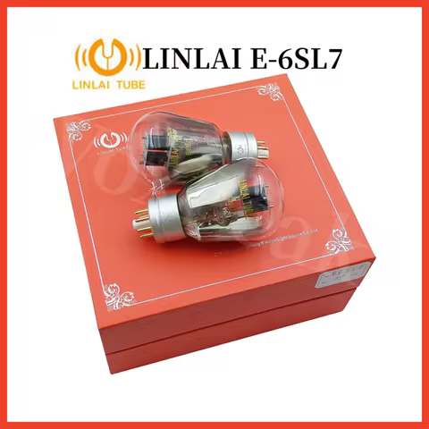 VoxPeak LINLAI E-6SL7 E6SL7 Vacuum Electron Tube Upgrade 6SL7 6SL7GT 6N9P 6N9 6H9C 5691 6N2 Audio Tu