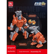 robot eilik murah mainan budak lelaki Xinlexin aloi ubah bentuk lima-dalam-satu robot 2280 simulasi 