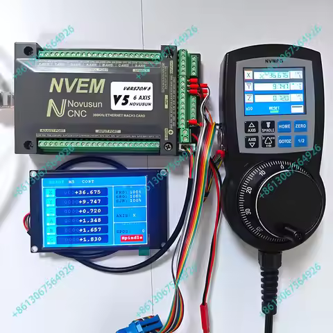 NVEM Mach3 Ethernet Control Card 300k 3-axis/4-axis/5-axis/6-axis Cnc Motion Controller Emergency st