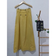 Butter Yellow Long Skirt | France Style Skirt