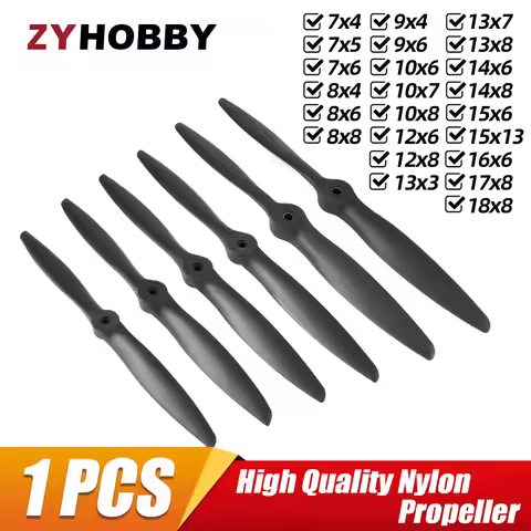 1pc 7/8/9/10/12/13/14/15/16/17/18inch Nylon Propeller JXF Prop For 9-91 Class RC Airplane