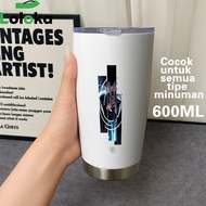 [req custombebas] Tumbler Mug Hot and Cold Drinking Glass Stainless Steel Double Layer 500ml Solo Mo