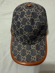 Gucci 單寧老花鴨舌帽