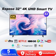 Smart TV 32 Inch 4K WiFi LED EXPOSE Television TV Murah Android TV Intelligent TV With Remote/VGA/USB