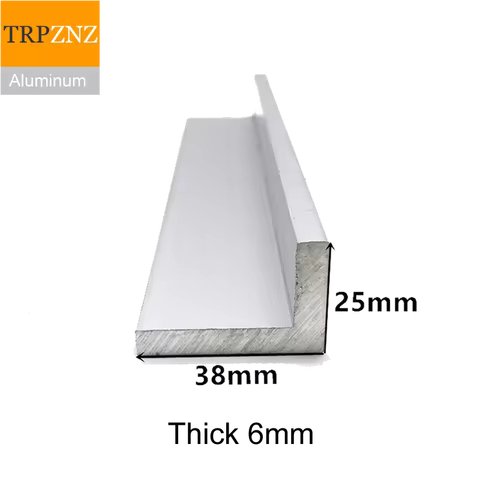 25x38mm, Thick 6mm, 6063 Right Angle Aluminum, L-Shaped Aluminum Alloy, Aluminum Edging Triangle Pro