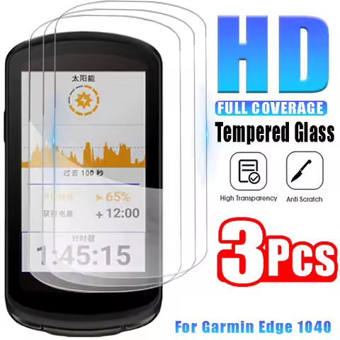 1-3PCS Tempered Glass Films for Garmin Edge 1040 Scratch Resistant Watch Protective Screen Protector