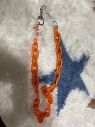 PVC 褲鏈 包鏈LV plastic chain 橘色 配件任選兩組$180