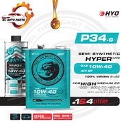 [HYO] SemiSynthetic Engine Oil P34-S 10W-40(Hyper-Care)API SP(1L/4L) High Mileage&Heavy-Duty Engines