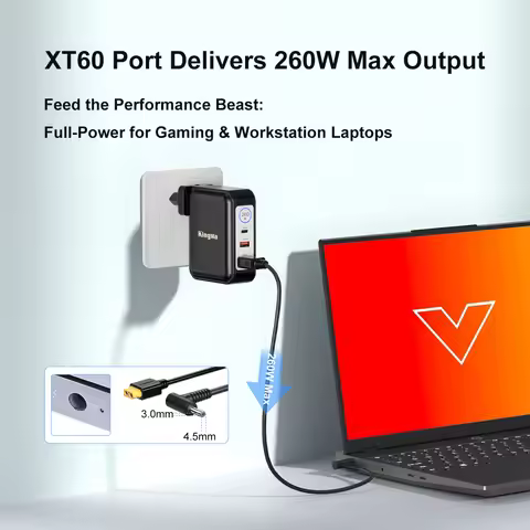 260W Charger For HP Omen 17 16 15 Victus 16 15 Gaming Laptop Adapter ZBook Fury 16 G9 G10 G11 Transc