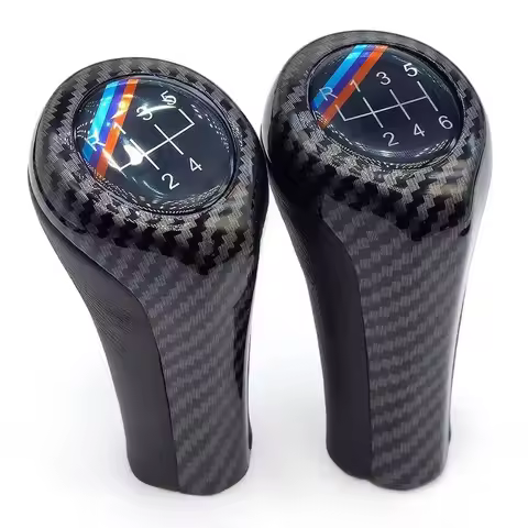 Leather Gear Shift Knob for BMW 1 3 5 6 Series M3 M4 M5 X5 X6 E30 E32 E34 E36 E38 E39 E46 E53 E60 E6
