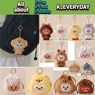 BT.21 Fluffy String mini bag charm/KEYRING
