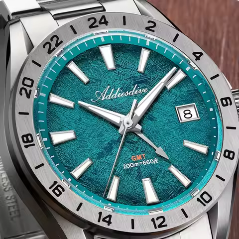 ADDIESDIVE Watch For Men reloj hombre AD2548 Sapphire Glass BGW9 Luminous 200m Waterproof Swiss Rond