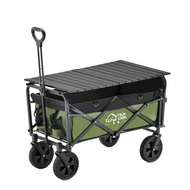 Outdoor Foldable Trolley Camping Trolley Trailer Camping Equipment Outdoor Accessories Camping Cart 150L Storage Box