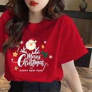 [ Cotton] XMAS SHIRT S-5XL /MERRY CHRISTMAS SHIRT/ CHRISTMAS T SHIRT / T-SHIRT / BAJU CHRISTMASS-5XL