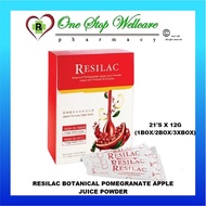 (EXTRA 2 GIFTS) RESILAC BOTANICAL POMEGRANATE APPLE JUICE POWDER 21'S X 12G / 2X21'S / 3X21'S (EXP:0