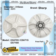 Sharp Washing Machine Pulsator Plate 315MM Gear11 ESX705 ESX715 ES718X