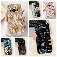 Cover For Redmi A3 4G Case Silicone Cute Cat Fashion Butterfly Flowers Love Painted Phone Case 23129